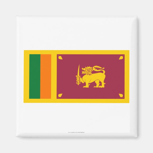 Sri Lanka Flag Magnet (Front)