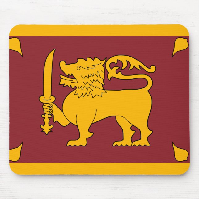 Sri Lanka Flag Mouse Mat (Front)