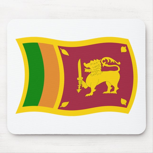 Sri Lanka Flag Mousepad (Front)