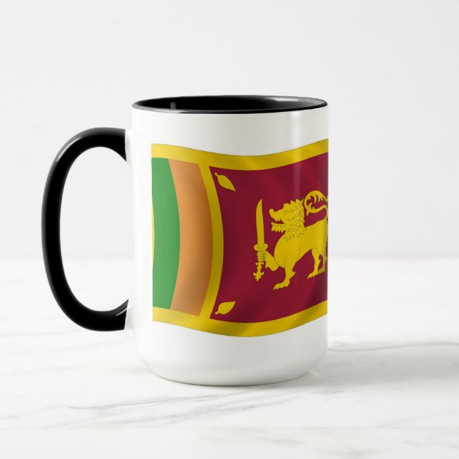 Sri Lanka Flag Mug (Left)