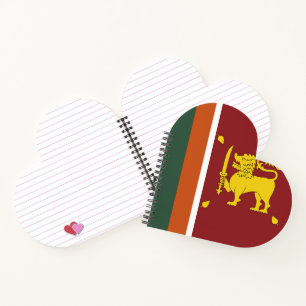 Sri Lanka flag Notebook