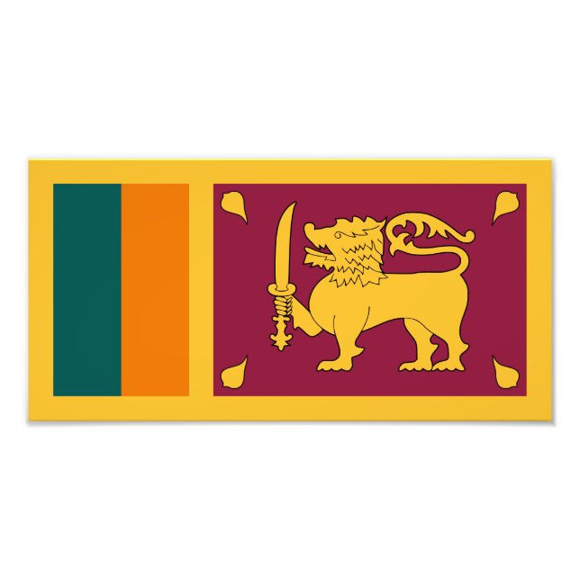 Sri Lanka Flag Photo Print (Front)