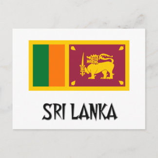Sri Lanka Flag Postcard