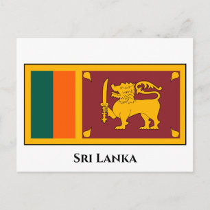 Sri Lanka Flag Postcard