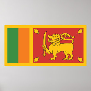 Sri Lanka Flag Poster