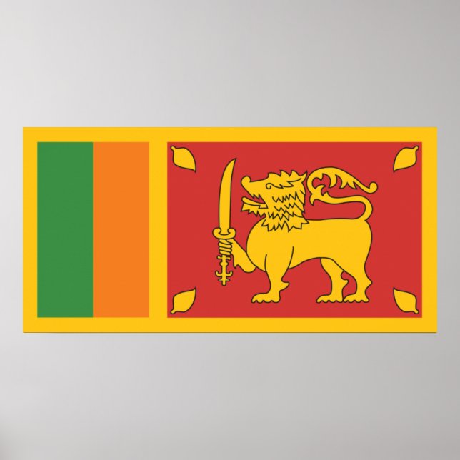 Sri Lanka Flag Poster (Front)