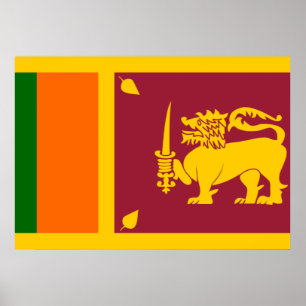 Sri Lanka Flag Poster