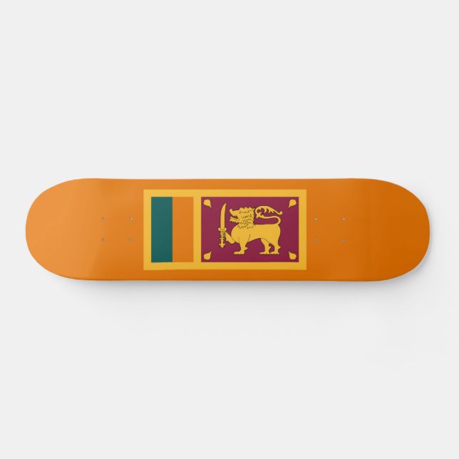Sri Lanka Flag Skateboard (Horz)