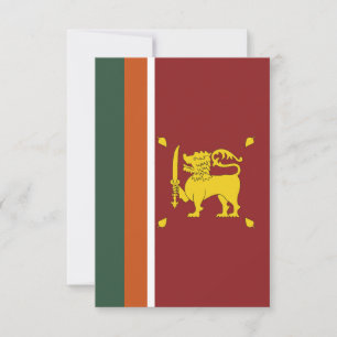 Sri Lanka flag Thank You Card