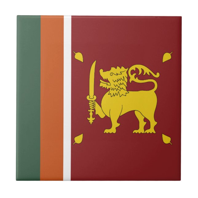 Sri Lanka flag Tile (Front)