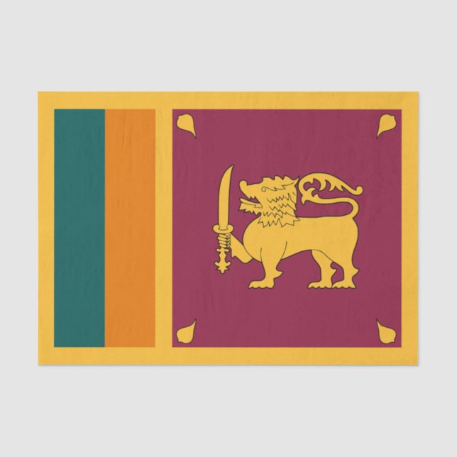 Sri Lanka Flag Tissue Paper (Front)