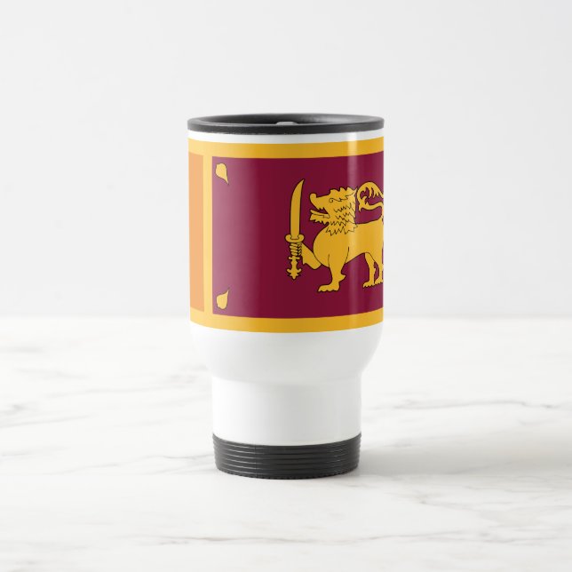 Sri Lanka Flag Travel Mug (Center)