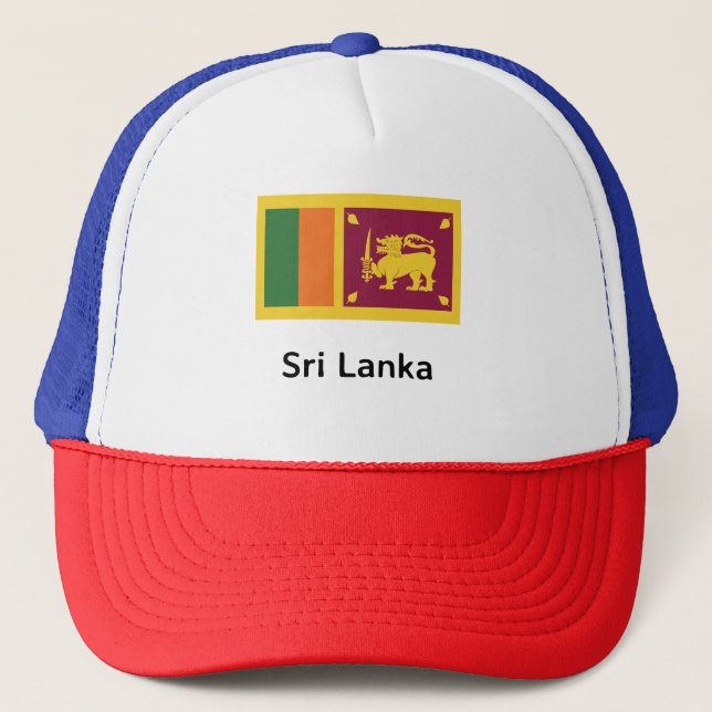 Sri Lanka Flag Trucker Hat (Front)