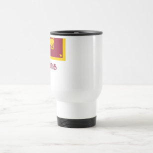 Sri Lanka Flag with Name in Tamil Travel Mug