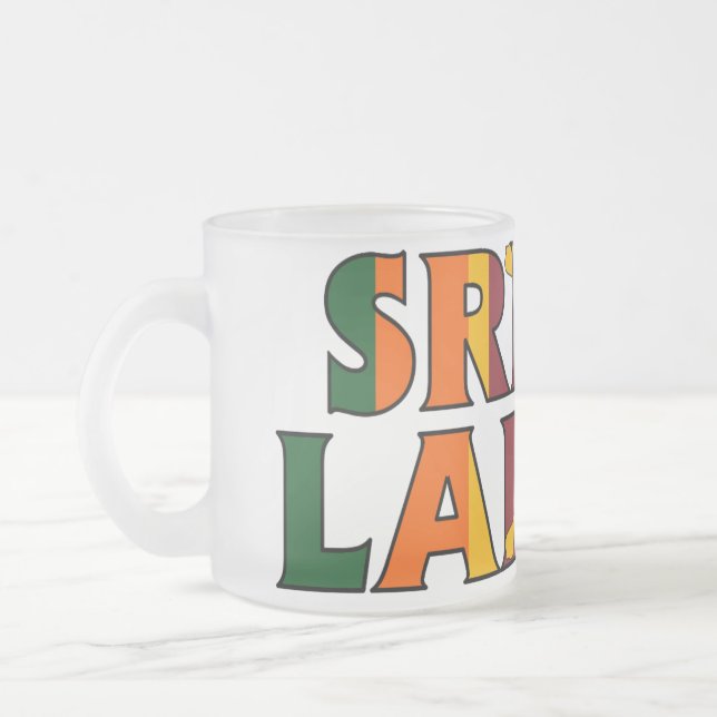 Sri Lanka Frosted Mug (Left)