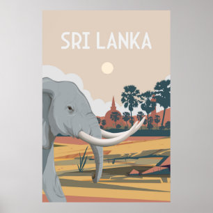 Sri lanka hikkaduwa travel poster Sri lanka, hikka