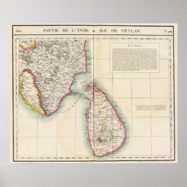 Sri Lanka, India 108 Poster (Front)