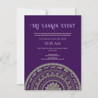 Sri Lanka invitation design Postcard
