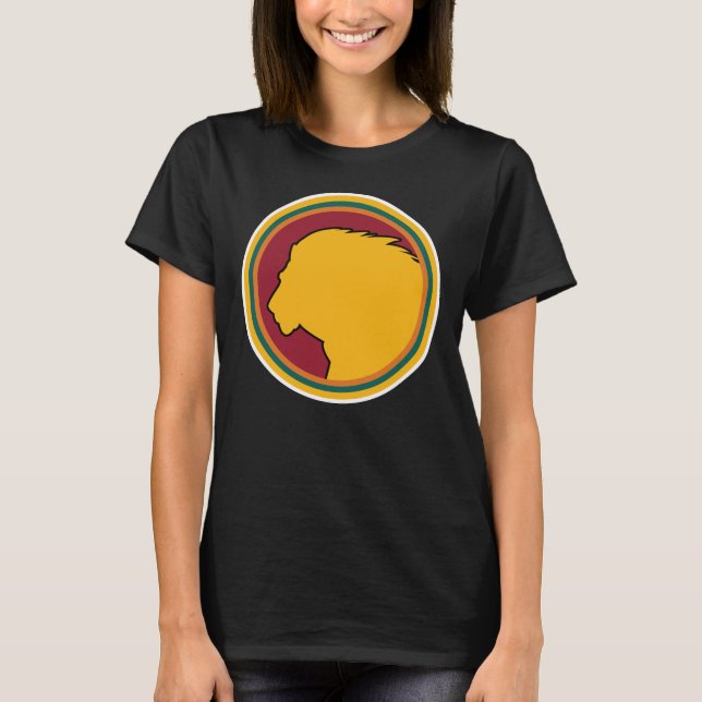 Sri Lanka Lion Sri Lankan National Animal Flag T-Shirt (Front)