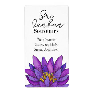 Sri Lanka  Lotus Flower Painting
