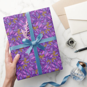 Sri Lanka Lotus Flower Painting Wrapping Paper