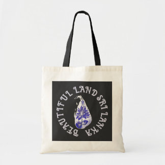 Sri Lanka Lotus Map Tote Bag