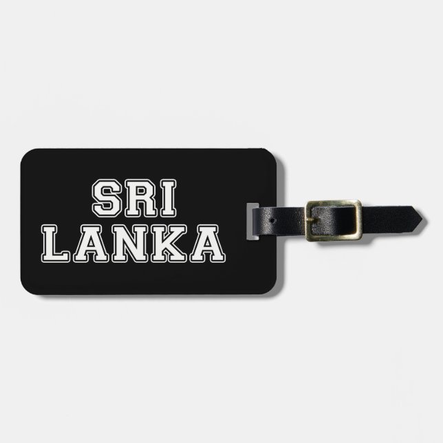 Sri Lanka Luggage Tag (Front Horizontal)