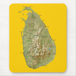 Sri Lanka Map Mousepad