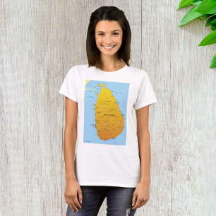 Sri Lanka Map T-Shirt