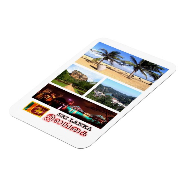 Sri Lanka - Mosaic - Magnet (Left Side)