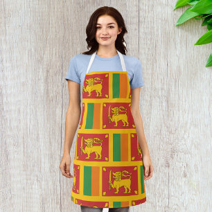 Sri Lanka National Flag Lion Symbol Apron