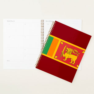 Sri Lanka National Flag Lion Symbol Planner