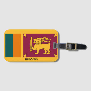 Sri Lanka National Flag Patriotic Luggage Tag