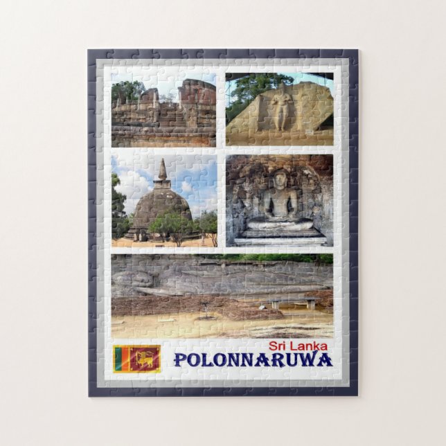 Sri Lanka - Polonnaruwa - Mosaic - Jigsaw Puzzle (Vertical)