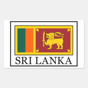 Sri Lanka Rectangular Sticker