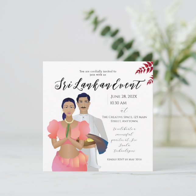 Sri Lanka  Save The Date (Standing Front)