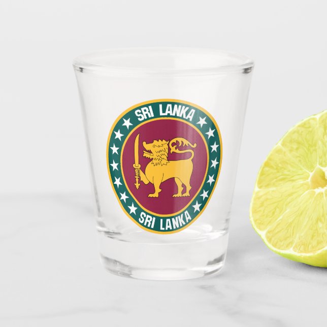 Sri Lanka                                          Shot Glass (Front)