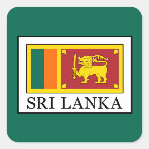 Sri Lanka Square Sticker