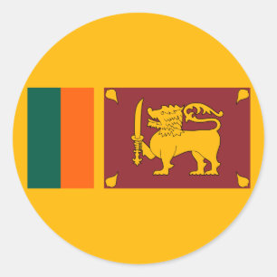 Sri Lanka – Sri Lankan Flag Classic Round Sticker