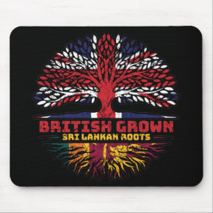 Sri Lanka Sri Lankan Uk United Kingdom British Mouse Mat