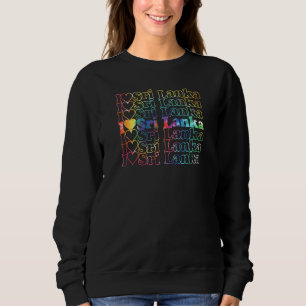 Sri Lanka Tie Dye Cool Vintage Inspired 1 Sweatshirt