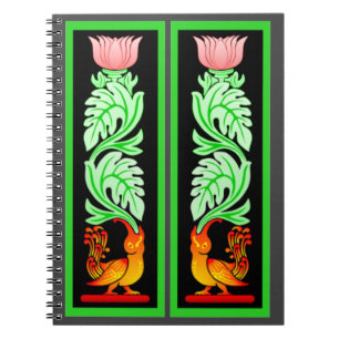 Sri Lanka traditional mythical art design  Notebook