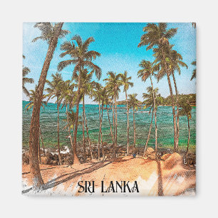 Sri Lanka Tropical Scenery Travel Magnet