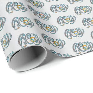 Sri Lanka Wording hand-painted typography Wrapping Paper