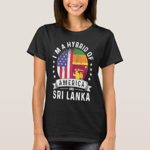 Sri Lankan American Patriot Grown Flag Humor T-Shirt