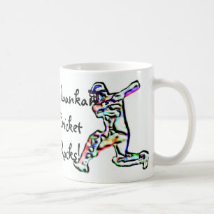 Sri Lankan cricket rocks flag mug
