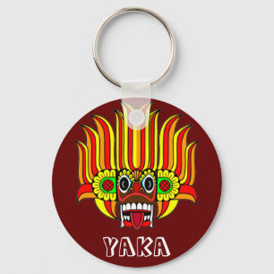 Sri Lankan devil/demon (yaka) mask Keychain