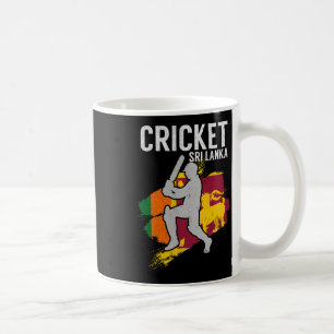 Sri Lankan Flag Cricket Coffee Mug