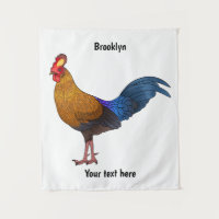 Sri Lankan junglefowl bird cartoon illustration