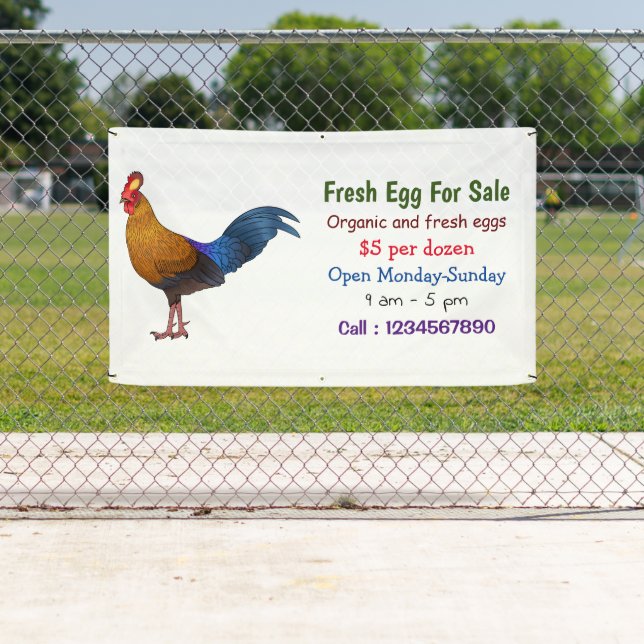 Sri Lankan junglefowl fresh egg sign for sale (Insitu)